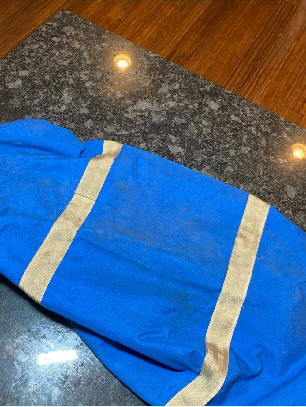 Eastpak Large Canvas Duffle Bag - USA Made Vintage 1980s Blue